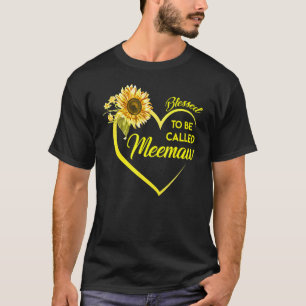 Blessed To Be Called Meemaw Sunflower T-Shirt