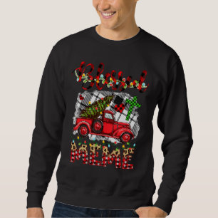 Blessed To Be Called Mima Christmas Red Truck Sweatshirt