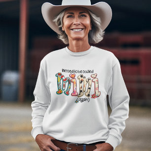 Blessed to Be Called Mimi Again Typography Sweatshirt