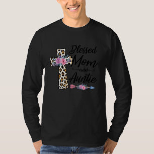 Blessed To Be Called Mom And Auntie Funny Grandma T-Shirt