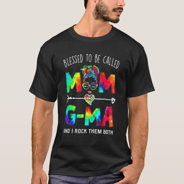 Blessed To Be Called Mom And G Ma Mother's Day T-Shirt (Front)