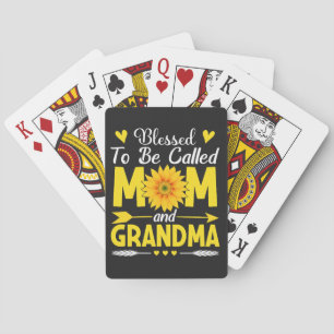 Blessed to Be Called Mom and Grandma Playing Cards