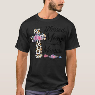 Blessed To Be Called Mom and Mamaw Funny Grandma M T-Shirt