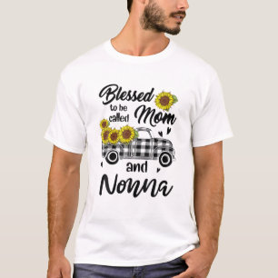 Blessed To Be Called Mom And Nonna Funny Mother Da T-Shirt