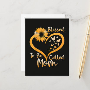 Blessed To Be Called Mom Announcement Postcard