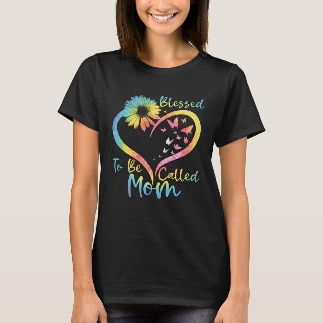 Blessed To Be Called Mom Cute Mother s Day 2023 Su T-Shirt (Front)