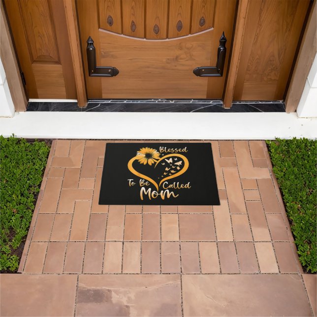 Blessed To Be Called Mom Doormat (Outdoor)