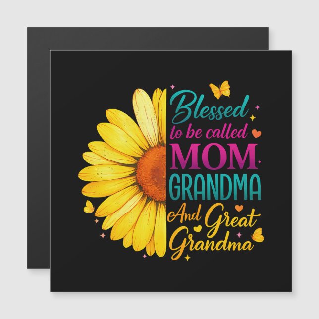 Blessed To Be Called Mom Grandma Great (Front/Back)