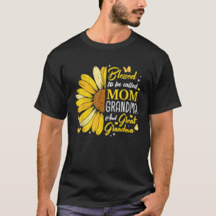 Blessed To Be Called Mom Grandma Great Grandma T-Shirt