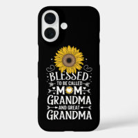 Blessed To Be Called Mom Grandma Great Sunflower