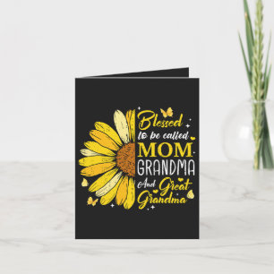 Blessed to Be Called Mom Grandma Holiday Card