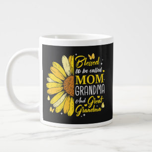 Blessed to Be Called Mom Grandma Large Coffee Mug