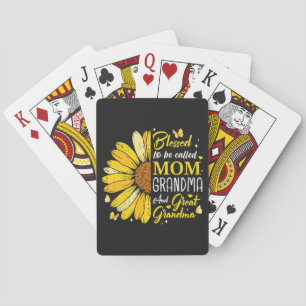 Blessed to Be Called Mom Grandma Playing Cards