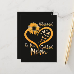 Blessed To Be Called Mom Holiday Postcard