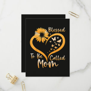 Blessed To Be Called Mom Invitation Postcard
