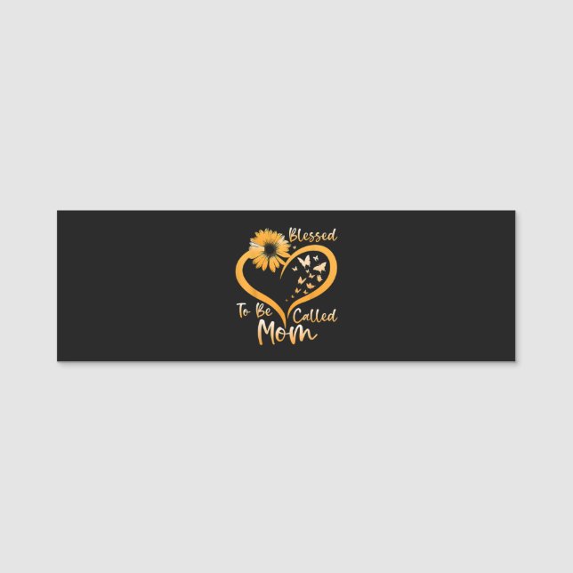 Blessed To Be Called Mom Name Tag (Front)