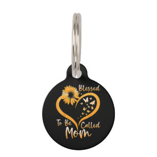 Blessed To Be Called Mom Pet Tag