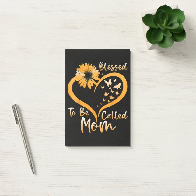 Blessed To Be Called Mom Post-it Notes (Office)