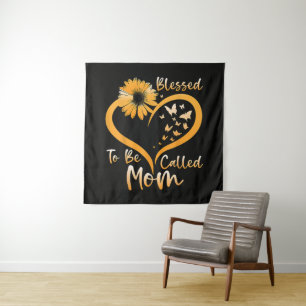 Blessed To Be Called Mom Tapestry