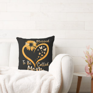 Blessed To Be Called Mom Throw Pillow