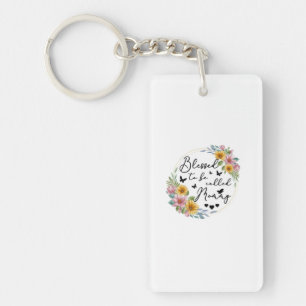 Blessed To Be Called Mommy Sunflower Mommy Mothers Keychain