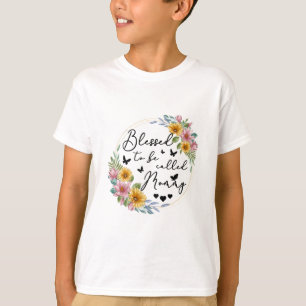 Blessed To Be Called Mommy Sunflower Mommy Mothers T-Shirt