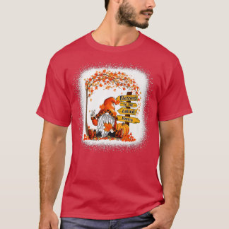 Blessed To Be Called Nanny Gnome Fall Autumn Thank T-Shirt