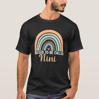 Blessed To Be Called Nini Rainbow Mother s Day Nin T-Shirt