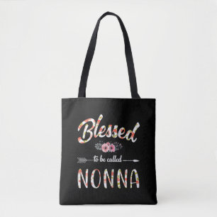 Blessed to be called Nonna Colourful For Grandma Tote Bag