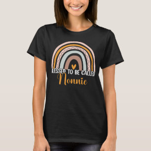Blessed To Be Called Nonnie Boho Rainbow Mother s T-Shirt