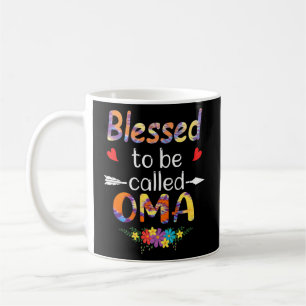 Blessed To Be Called Oma Womens Oma Floral Mothers Coffee Mug