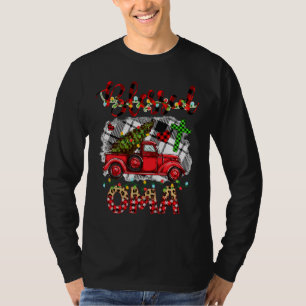 Blessed To Be Called Omi Christmas Red Truck T-Shirt