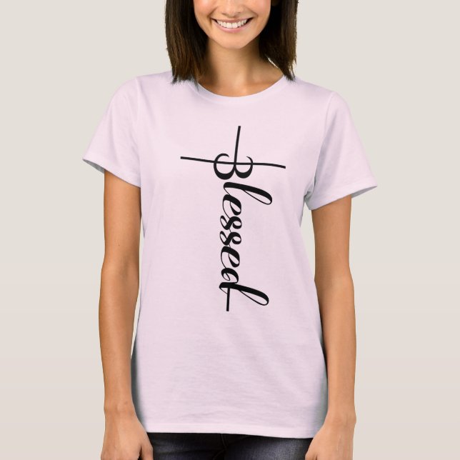Blessed Typography T-Shirt (Front)