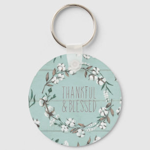 Blessed VI Mint Thankful & Blessed Keychain
