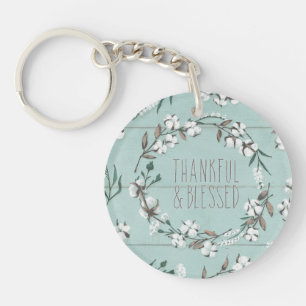 Blessed VI Mint Thankful & Blessed Keychain