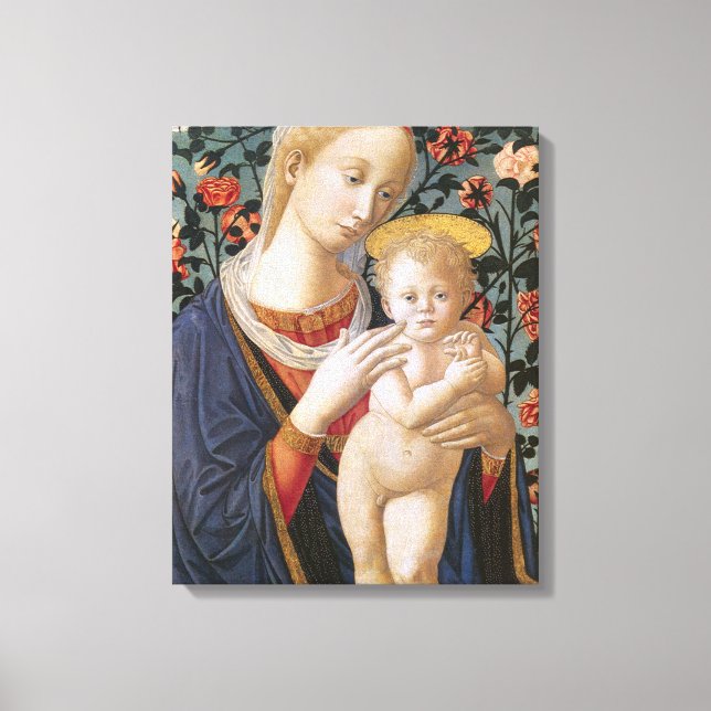 Blessed Virgin Madonna and Child Jesus Canvas Print (Front)