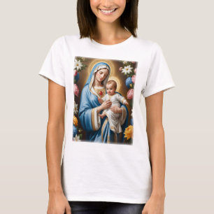 Blessed Virgin Mary and Baby Jesus T-Shirt