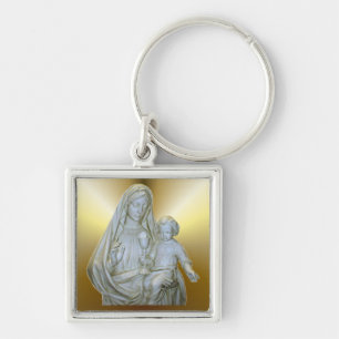 Blessed Virgin Mary and Child Jesus Keychain