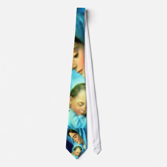 Blessed Virgin Mary and Infant Child Jesus Tie (Front)