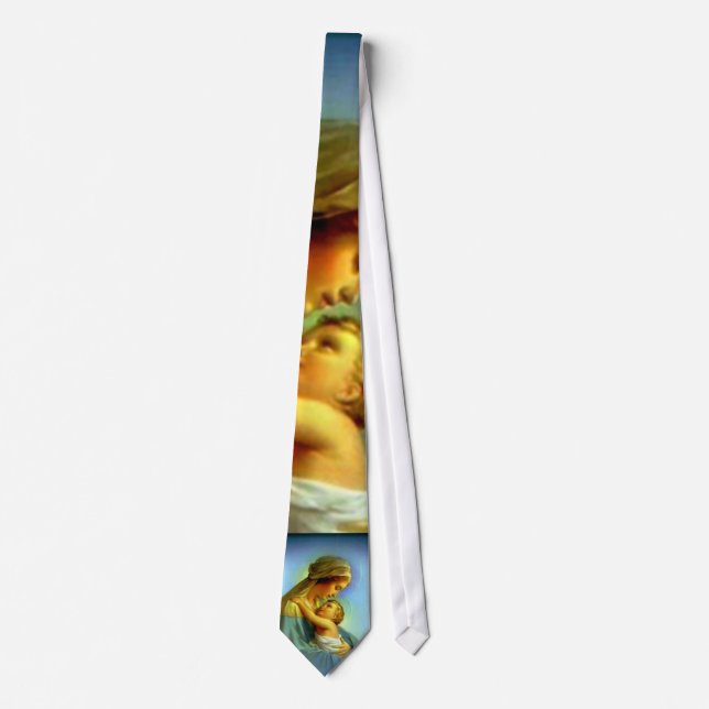 Blessed Virgin Mary and Infant Child Jesus Tie (Front)
