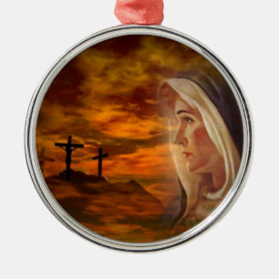 Blessed Virgin Mary Calvary Ornament
