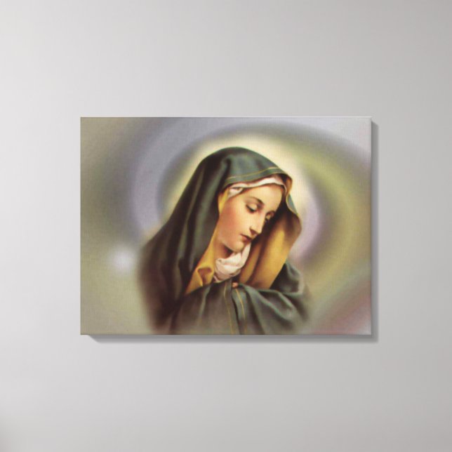 Blessed Virgin Mary Canvas Print (Front)