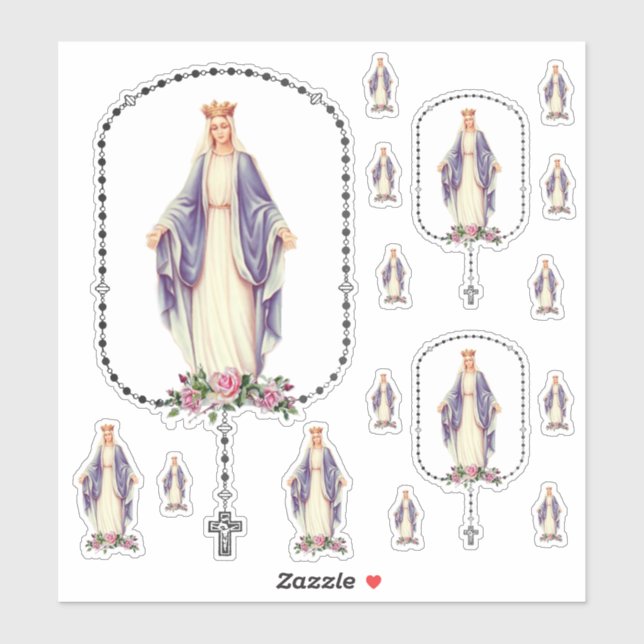 Blessed Virgin Mary Holy Rosary (Sheet)
