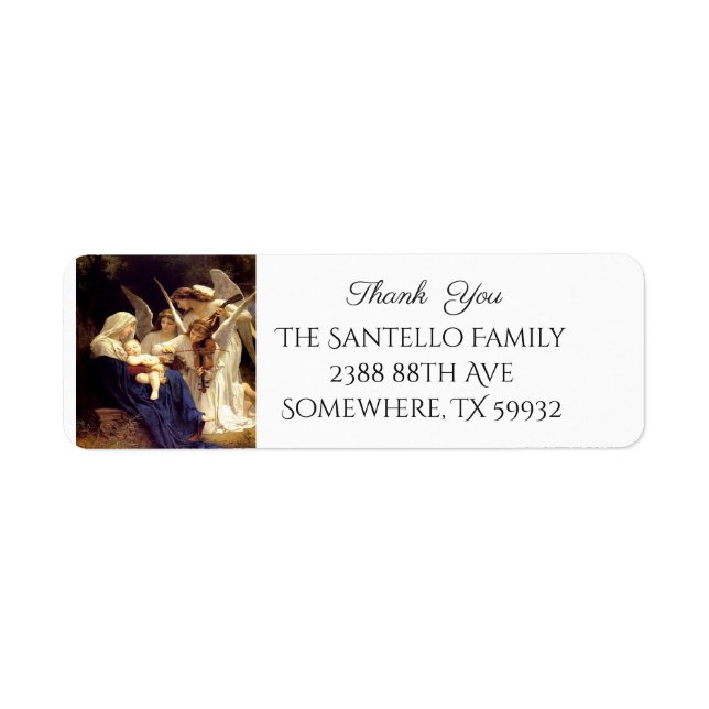 Blessed Virgin Mary Jesus Catholic Thank You (Front)