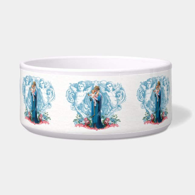 Blessed Virgin Mary Jesus Roses Angels (Front)