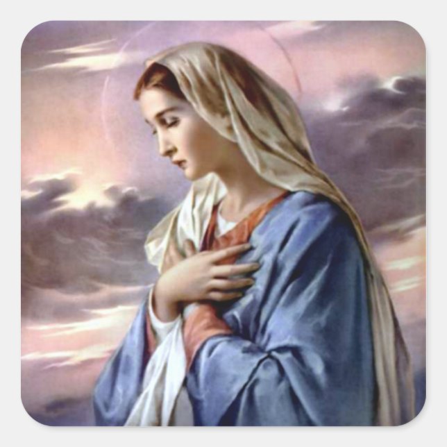 Blessed Virgin Mary - Mother of God Square Sticker (Front)