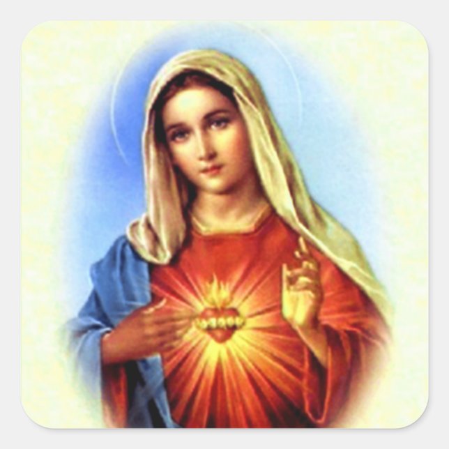 Blessed Virgin Mary - Mother of God Square Sticker (Front)