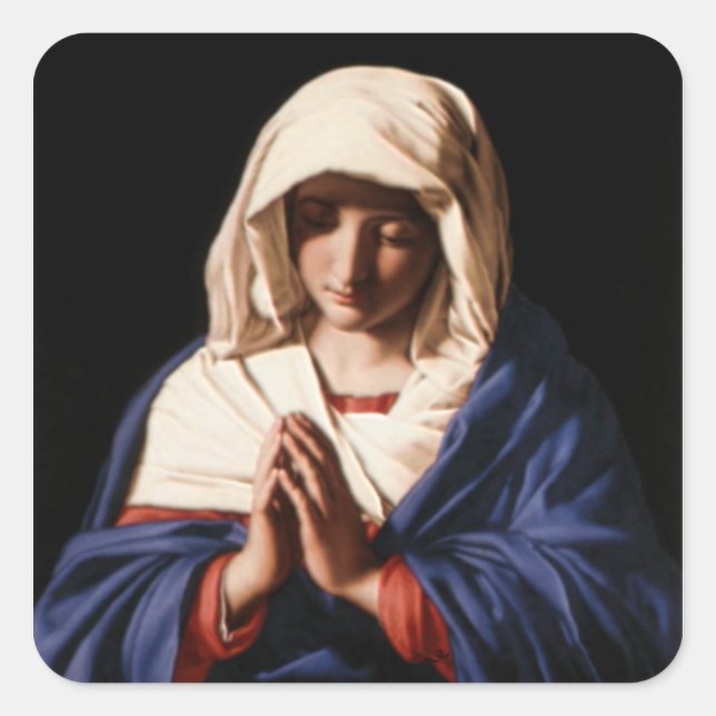 Blessed Virgin Mary - Mother of God Square Sticker (Front)