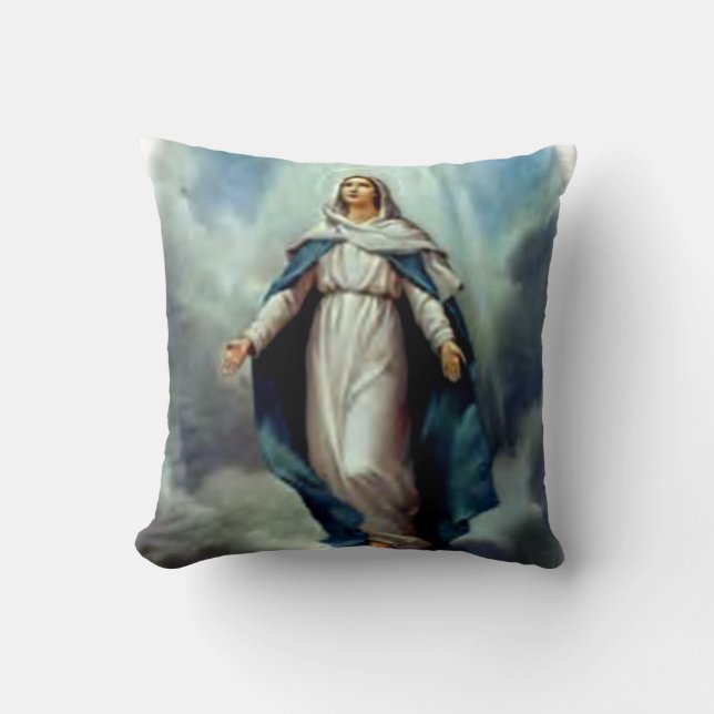 Blessed Virgin Mary - Mother of God Throw Pillow (Front)