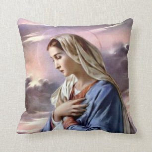 Blessed Virgin Mary - Mother of God Throw Pillow
